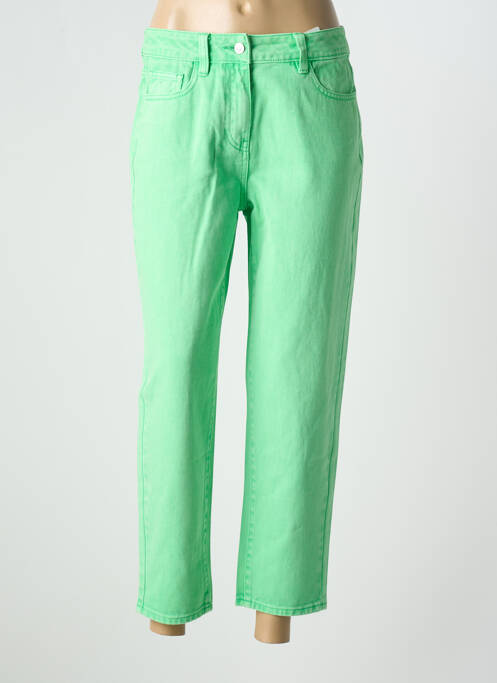 Blugi croială Mom verde deschis C'EST BEAU LA VIE femeie