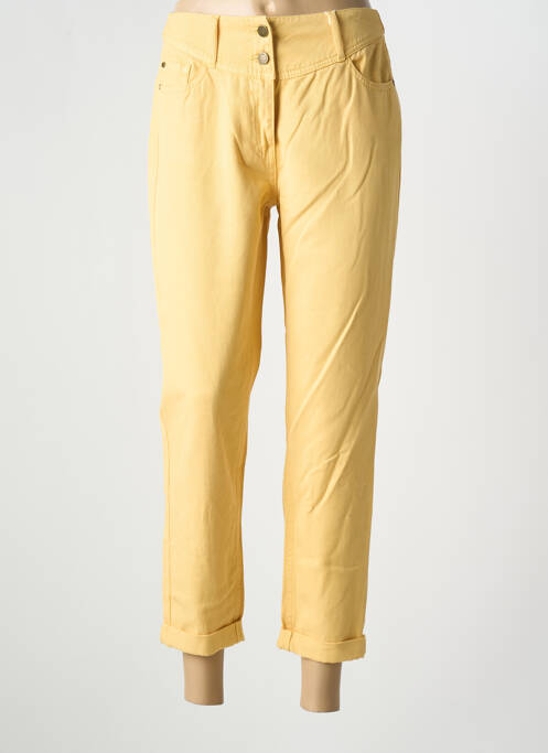 Blugi cu croială dreaptă galben C'EST BEAU LA VIE femeie
