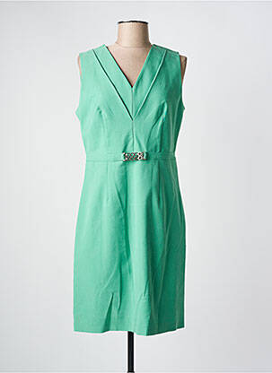 Rochie midi fără mâneci fără mâneci verde JULIE GUERLANDE femeie