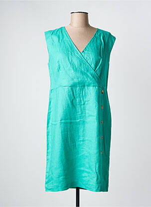 Rochie midi albastru JULIE GUERLANDE femeie