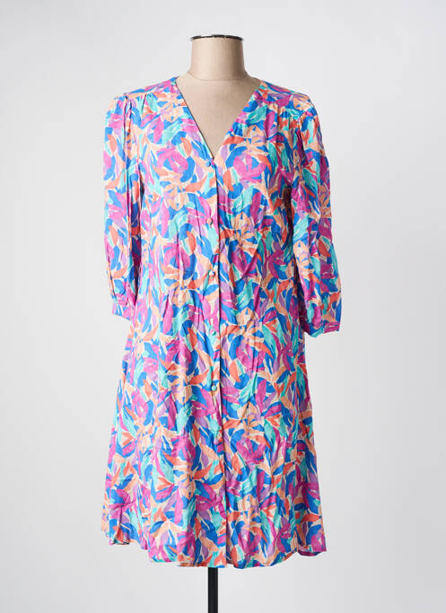 Rochie midi albastru JULIE GUERLANDE femeie