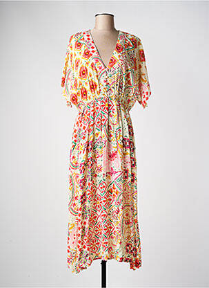 Rochie lungă galben C'EST BEAU LA VIE femeie