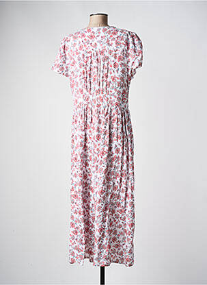 Rochie lungă mâneci scurte mâneci scurte alb C'EST BEAU LA VIE femeie