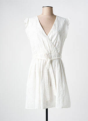 Rochie midi alb C'EST BEAU LA VIE femeie