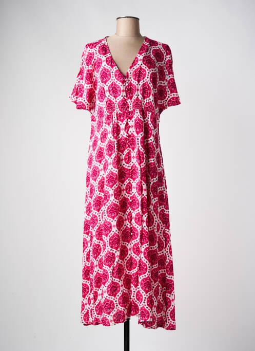 Rochie lungă roz C'EST BEAU LA VIE femeie