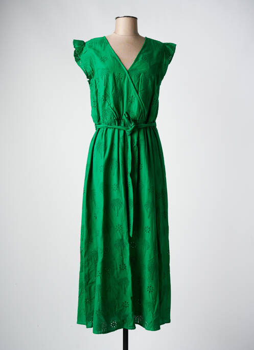 Rochie lungă verde C'EST BEAU LA VIE femeie