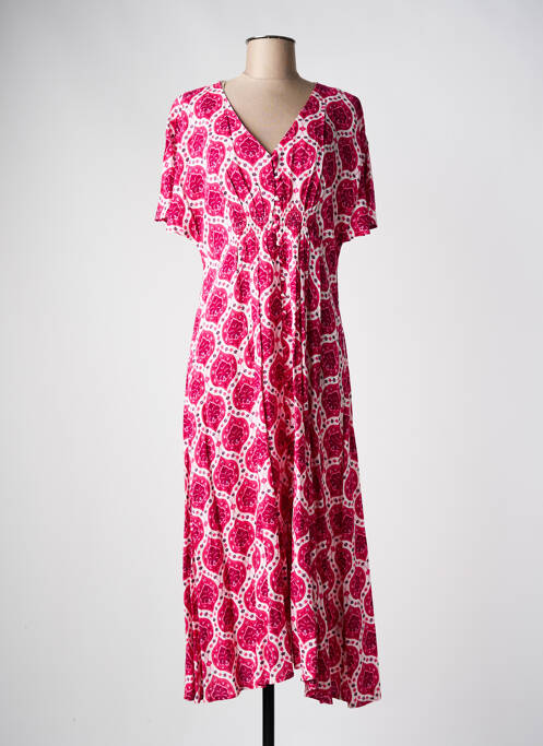 Rochie midi roz C'EST BEAU LA VIE femeie