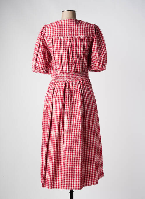 Rochie midi roșu C'EST BEAU LA VIE femeie