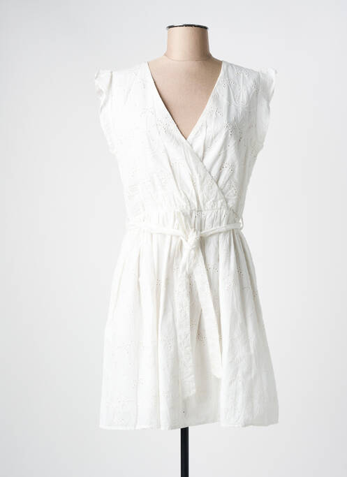 Rochie midi alb C'EST BEAU LA VIE femeie