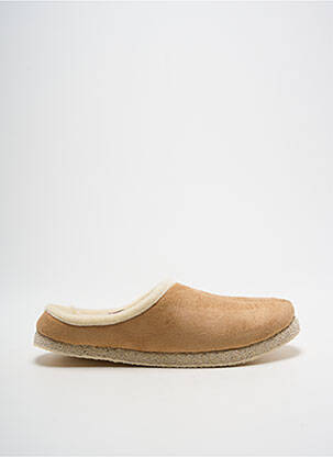 Papuci/pantofi de casă vârf rotund vârf rotund bej RONDINAUD unisex