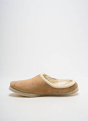 Papuci/pantofi de casă vârf rotund vârf rotund bej RONDINAUD unisex