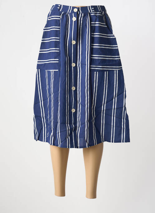 Fustă midi albastru MINIMUM femeie