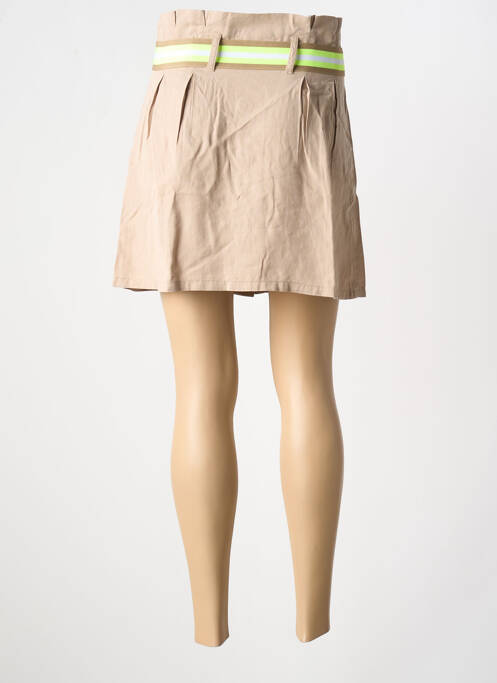 Fustă scurtă bej TEDDY SMITH femeie