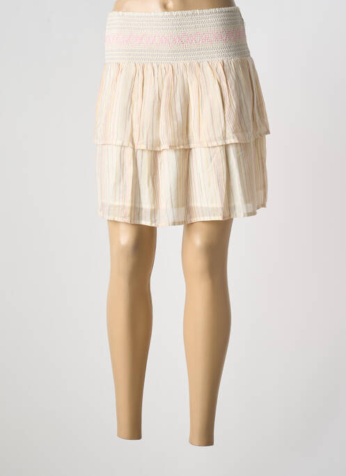 Fustă scurtă bej SCHOOL RAG femeie