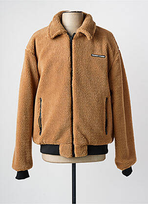 Geacă matlasată mâneci lungi fără glugă maro PROJECT X PARIS bărbat
