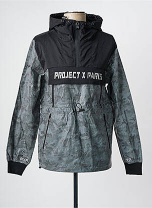 Parka mâneci lungi cu glugă negru PROJECT X PARIS bărbat