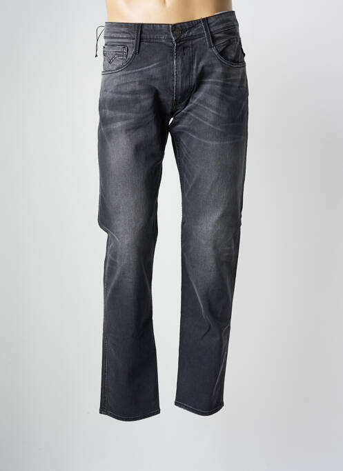 Blugi cu croială dreaptă negru REPLAY bărbat