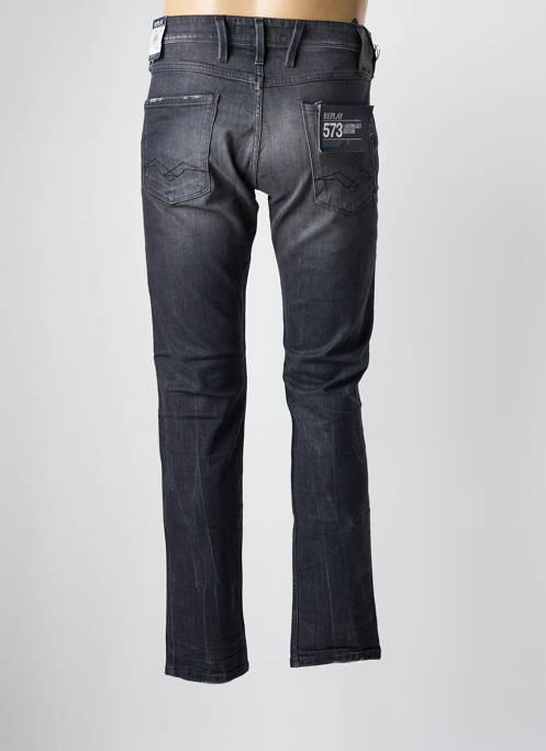 Blugi cu croială slim negru REPLAY bărbat