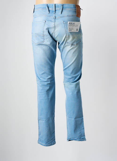 Blugi cu croială slim albastru REPLAY bărbat