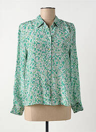 Cămașă imprimeu floral mâneci lungi verde PEPE JEANS femme