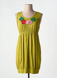 Rochie scurtă fără mâneci fără mâneci verde MAMATAYOE femme