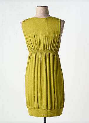 Rochie scurtă fără mâneci fără mâneci verde MAMATAYOE femeie
