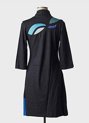 Rochie scurtă mâneci 3/4 mâneci 3/4 negru PYGMEES femeie