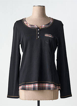 Tricou negru FRONT DE MER femeie