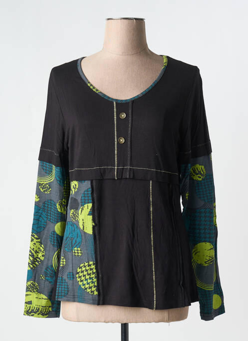 Tricou negru MAILLE INDIGO femeie