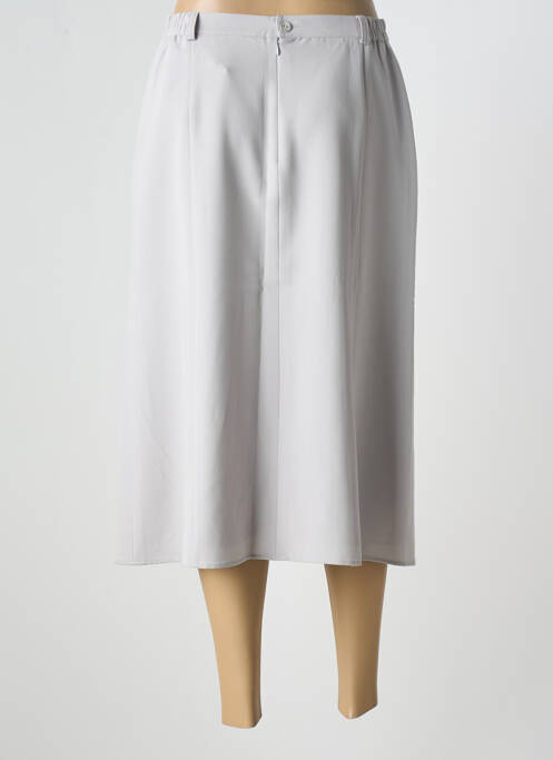 Fustă midi gri FRANCOISE DE FRANCE femeie