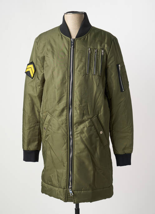 Geacă matlasată mâneci lungi fără glugă verde THE NEW DESIGNERS ! homme