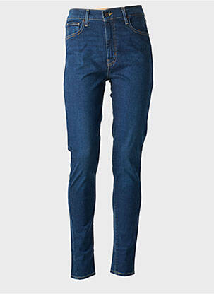 Blugi skinny țesătură brută talie înaltă albastru LEVI'S femeie