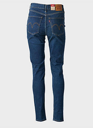 Blugi skinny țesătură brută talie înaltă albastru LEVI'S femeie