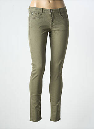 Blugi skinny verde LE TEMPS DES CERISES femeie