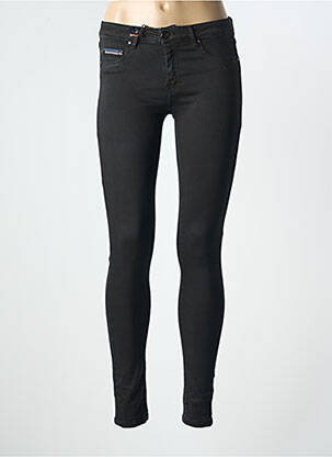 Blugi skinny elasticitate talie joasă negru DONOVAN femeie