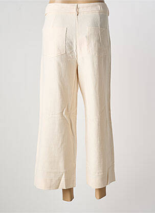 Pantalon 7/8 talie înaltă talie înaltă bej GRACE & MILA femme