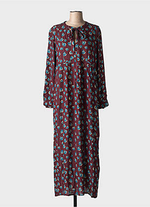 Rochie lungă mâneci lungi mâneci lungi violet EMA BLUE'S femeie