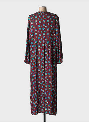 Rochie lungă mâneci lungi mâneci lungi violet EMA BLUE'S femeie