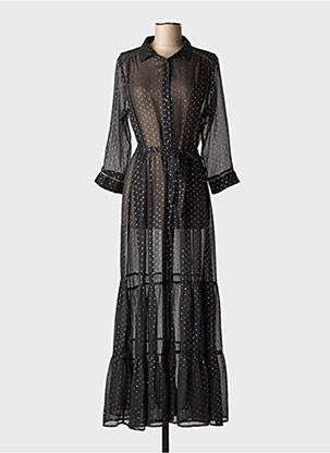 Rochie lungă negru GRACE & MILA femeie