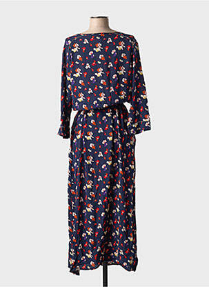 Rochie lungă mâneci lungi mâneci lungi albastru GRACE & MILA femeie