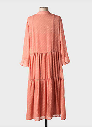 Rochie midi mâneci lungi mâneci lungi portocalie VILA femeie