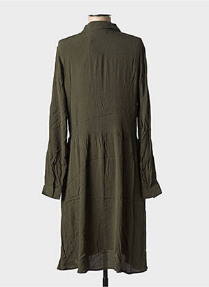 Rochie midi mâneci lungi mâneci lungi verde MINIMUM femeie