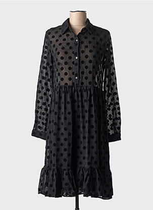 Rochie midi mâneci lungi mâneci lungi negru NA-KD femeie