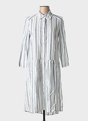 Rochie midi mâneci lungi mâneci lungi alb SCHOOL RAG femeie