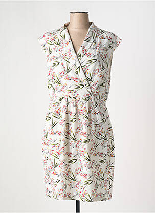 Rochie midi imprimeu floral fără mâneci alb MOLLY BRACKEN femeie