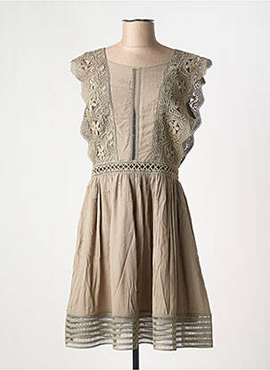 Rochie midi mâneci scurte mâneci scurte verde MOLLY BRACKEN femeie