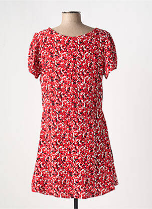 Rochie scurtă mâneci scurte mâneci scurte roșu PEPE JEANS X DUA LIPA femeie