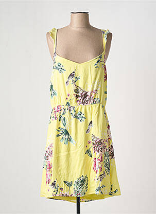 Rochie midi imprimeu floral fără mâneci galben VILA femeie