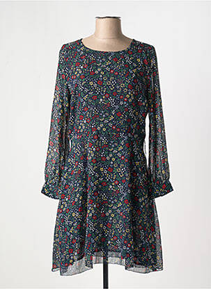 Rochie midi imprimeu floral mâneci lungi albastru PEPE JEANS femeie