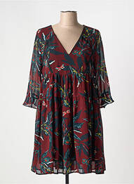 Rochie scurtă mâneci 3/4 mâneci 3/4 roșu GRACE & MILA femeie